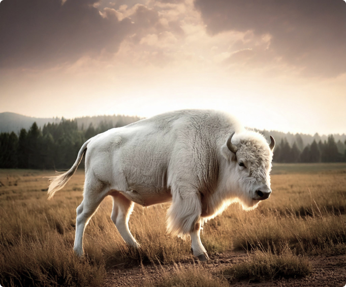 One Bison