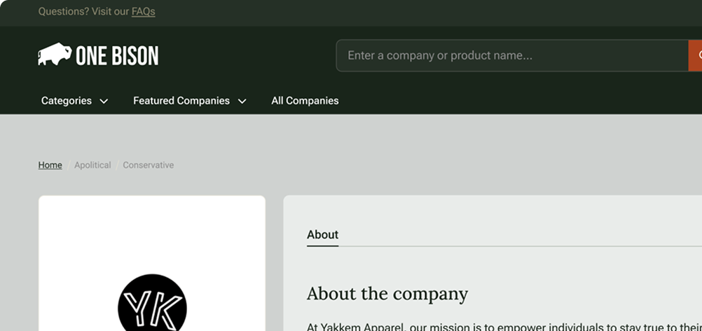 Company submission